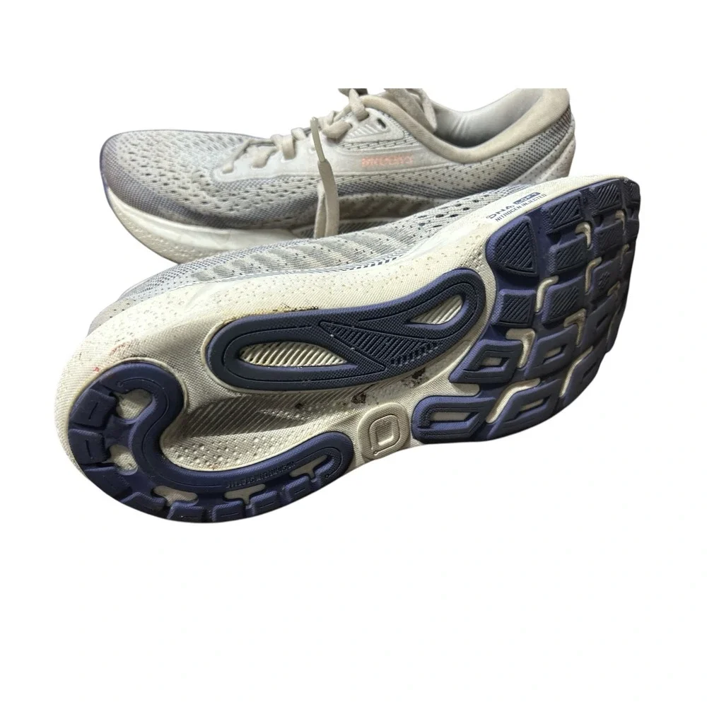 Brooks Ghost 13 Running Shoes Women's‎ Size 8 Wide Light Gray Blue
